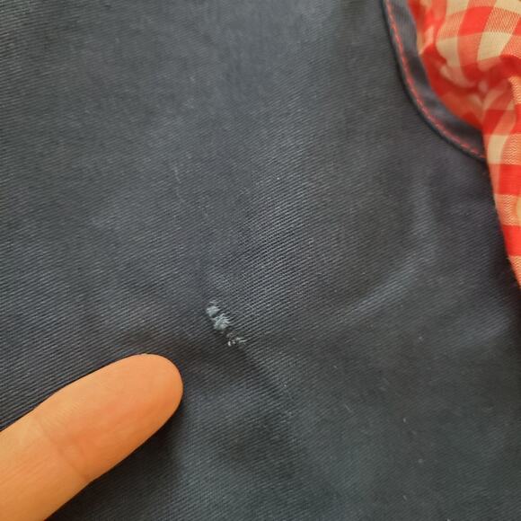 Vintage Navy/Red Gingham Dress 3t/4t - Picture 4 of 9